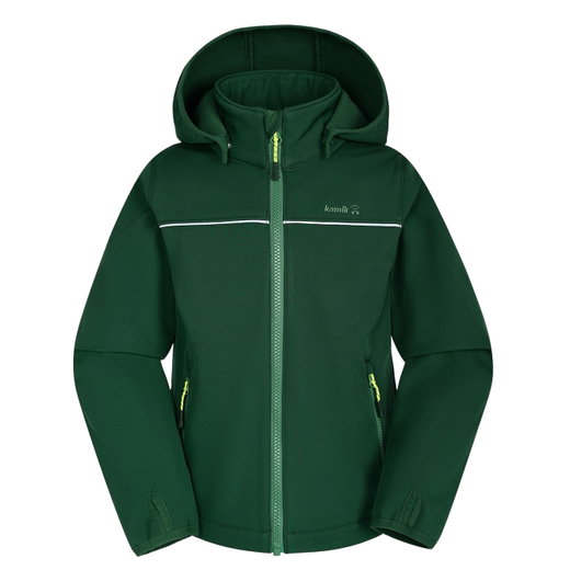 Kamik Softshelljacke Jarvis (winddicht, reflektierend) dunkelgrün Kinder